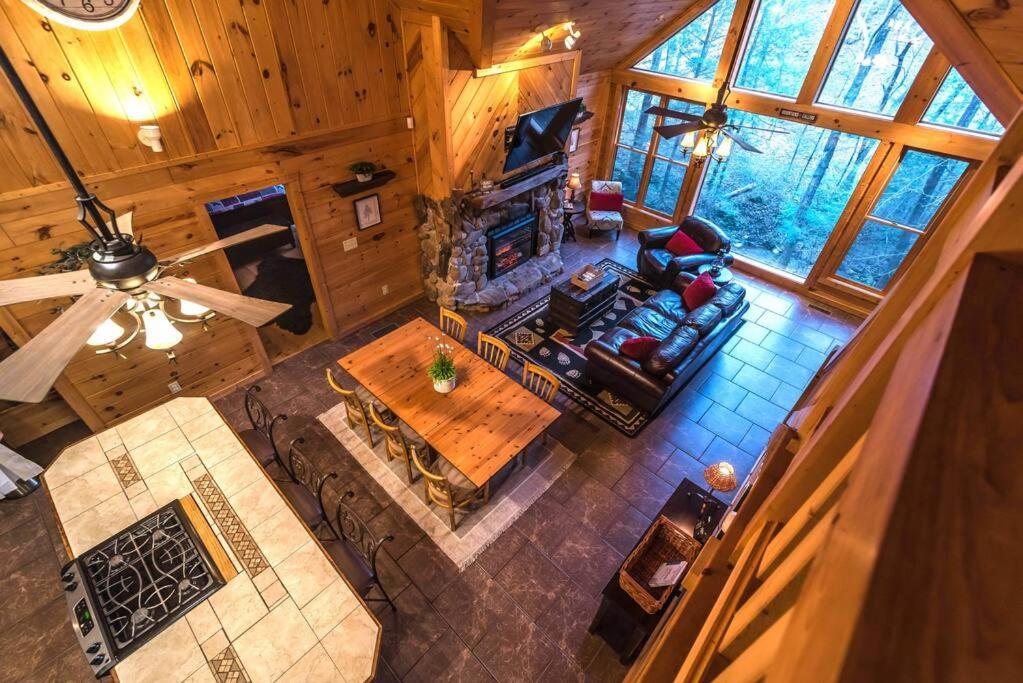 Private Creekside Cabin+Hot Tub,Pool Table, & Pets Ellijay Esterno foto